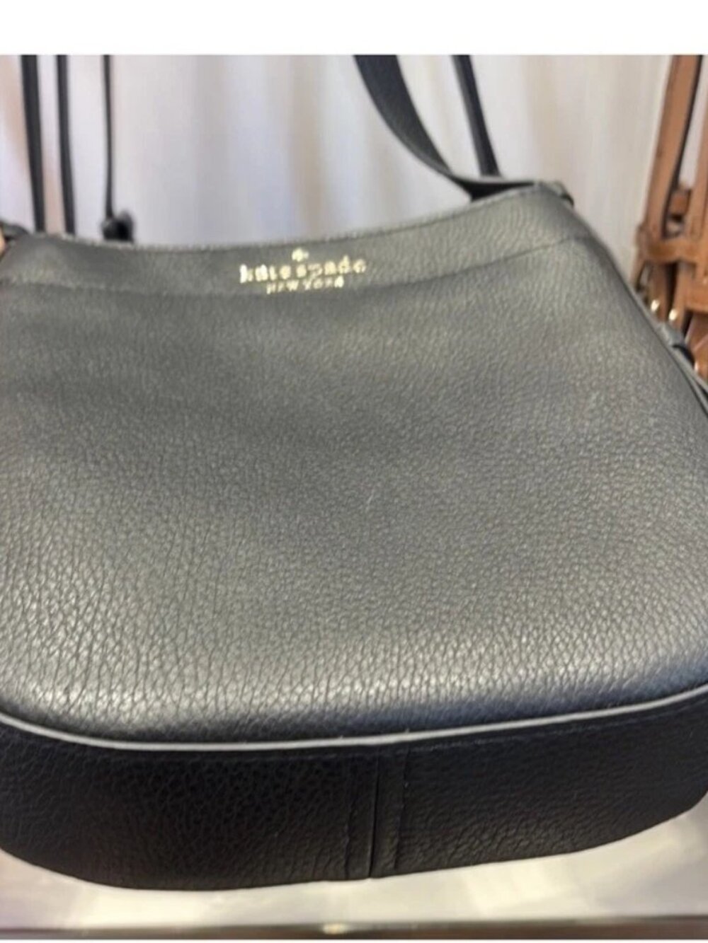 Kate Spade Perry Leather Crossbody Fresh Peach Floral - Picture 5 of 7